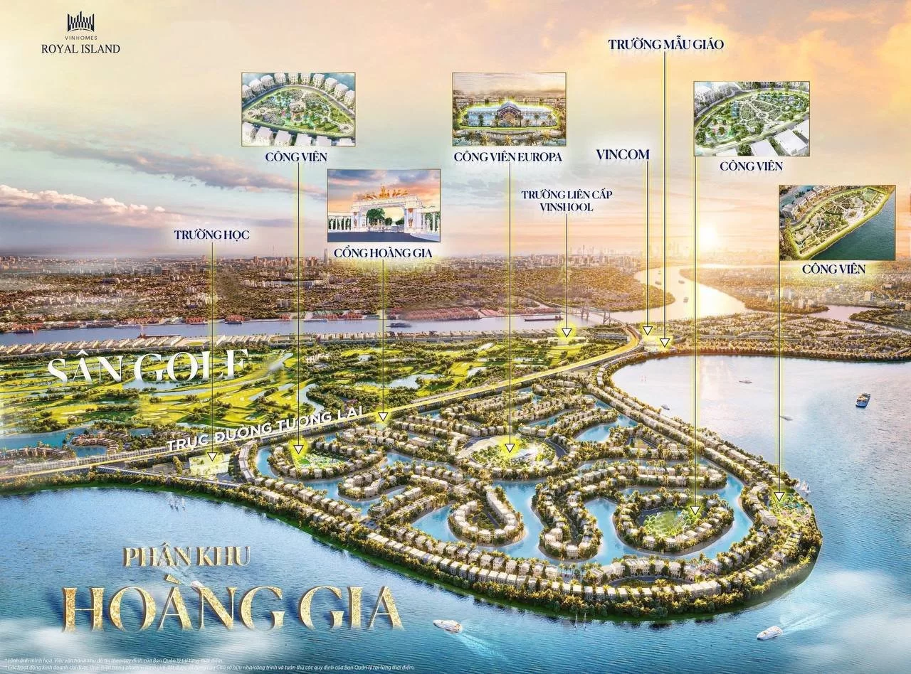 Hệ thống cây xanh chan hoà với thiên nhiên tại Vinhomes Royal Vũ yên hải phòng