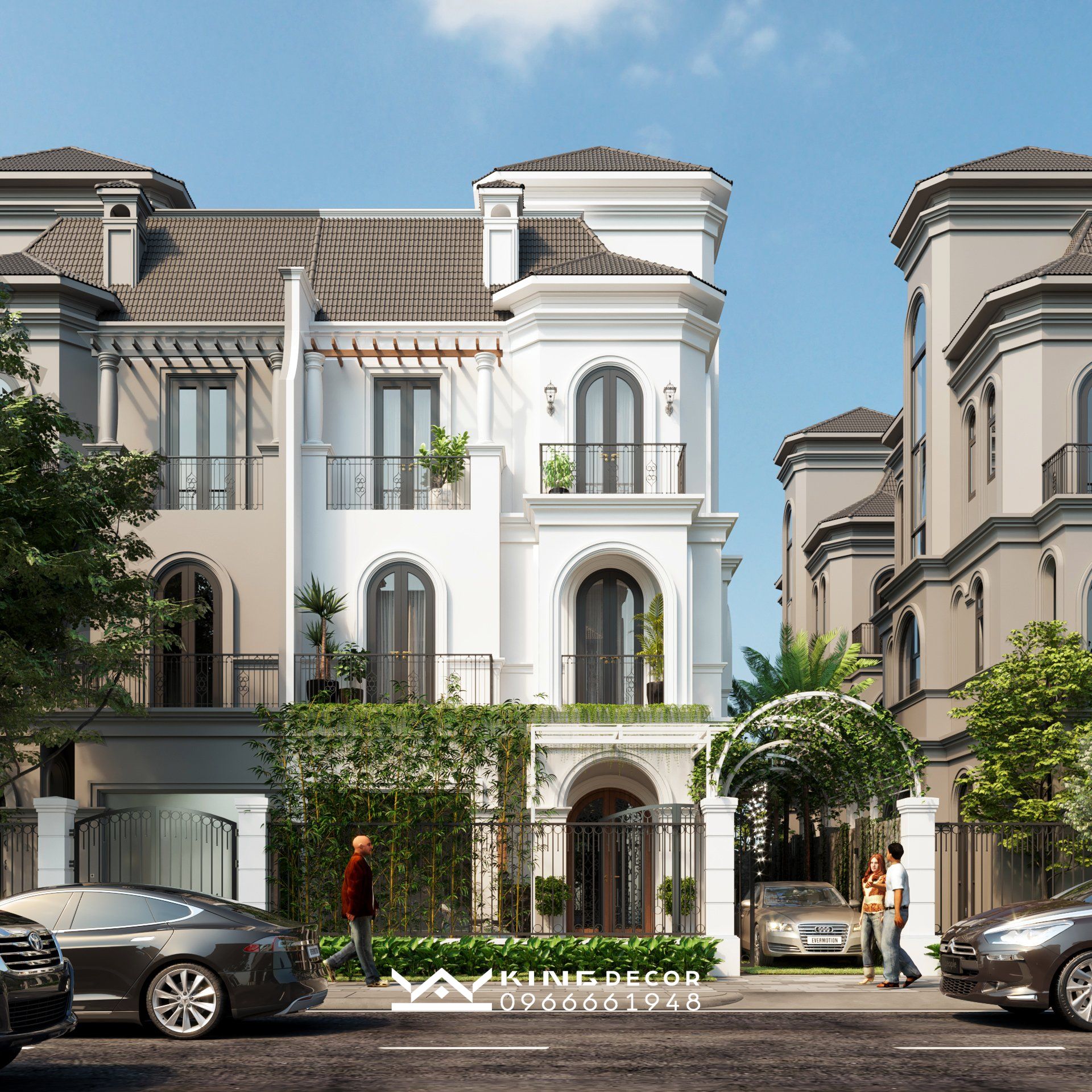 Mẫu biệt thự song lập Vinhomes Dương Kinh