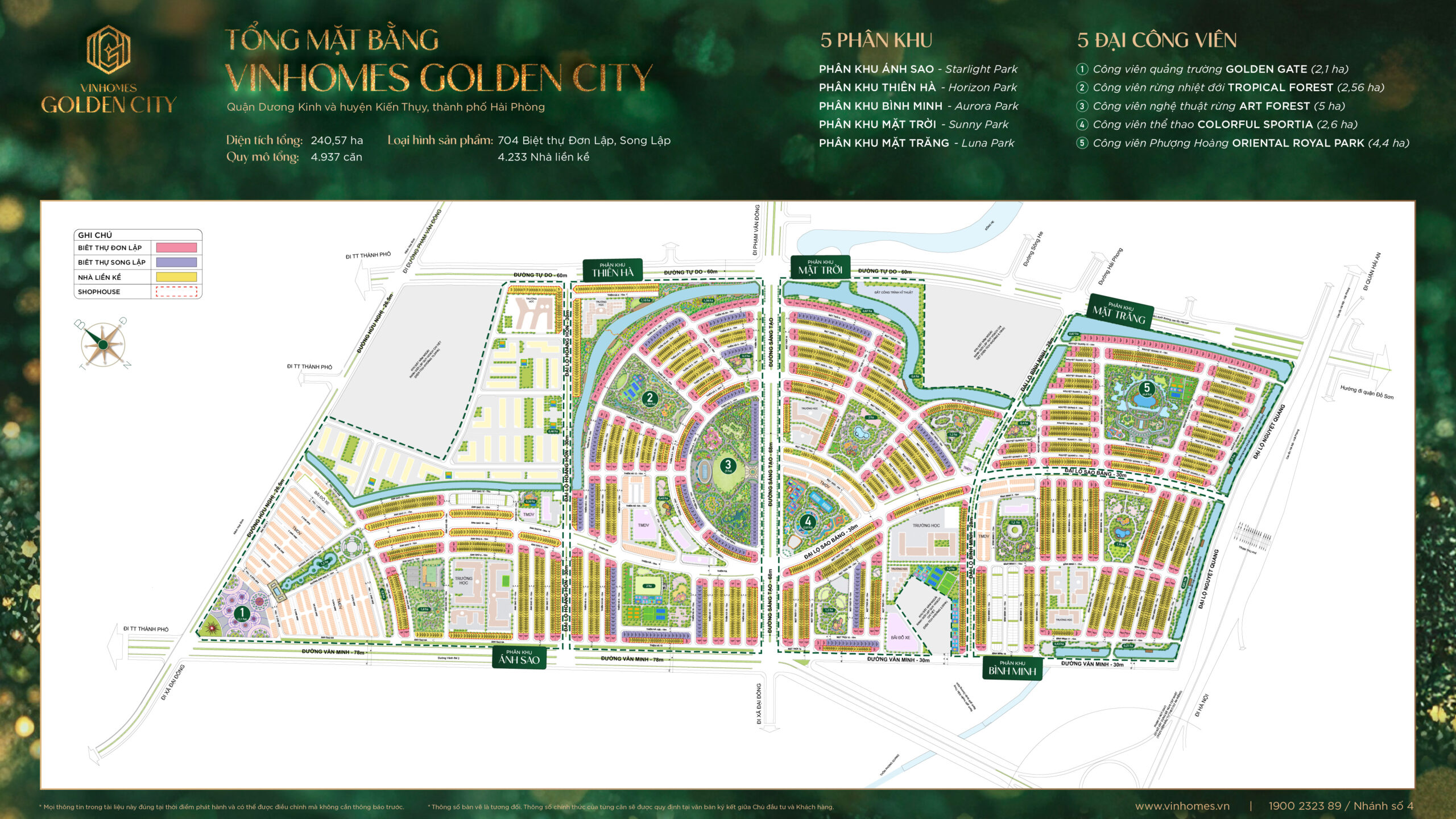 Bản đồ dự án Vinhomes Dương Kinh