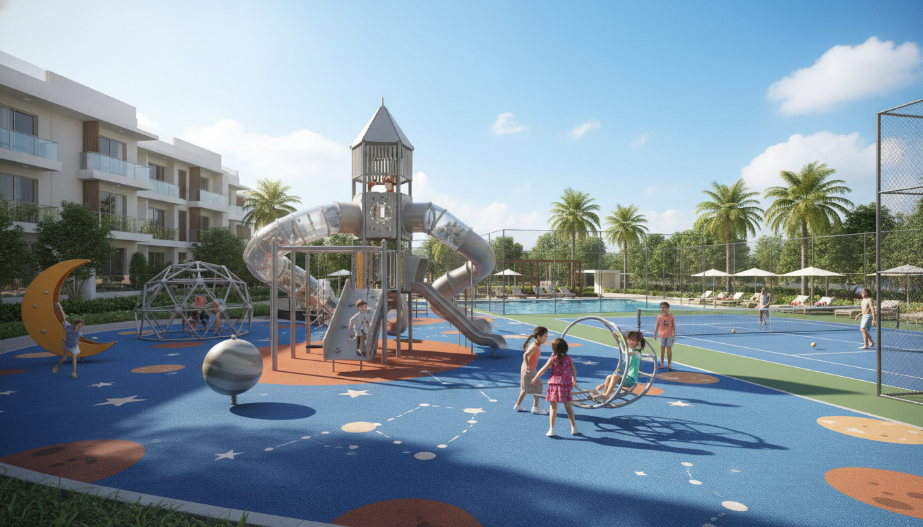 Tiện ích thể thao và khu vui chơi trẻ em hiện đại tại Vinhomes Golden City