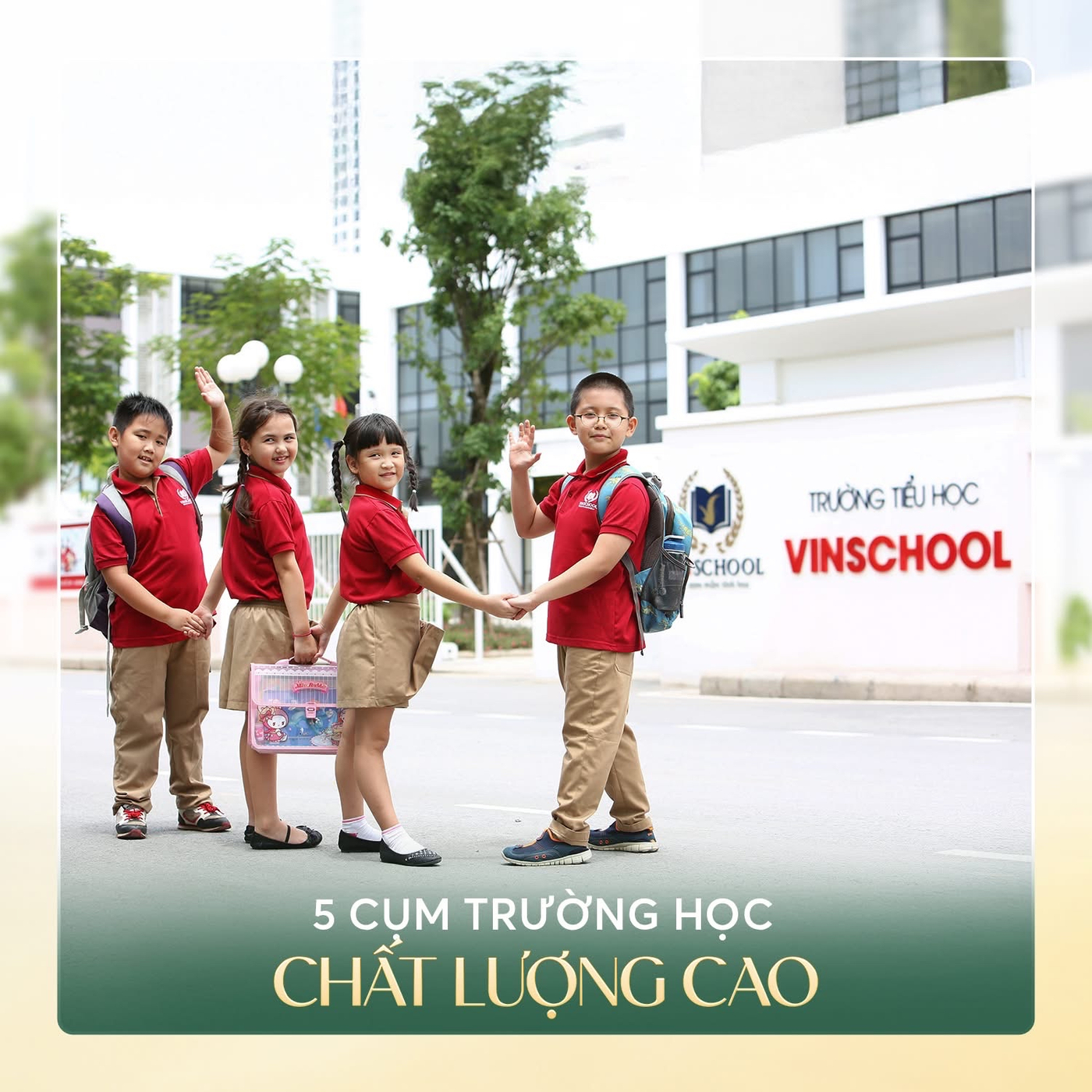 Dự án có 5 cụm trường học chất lượng cao ngay trong lòng đô thị